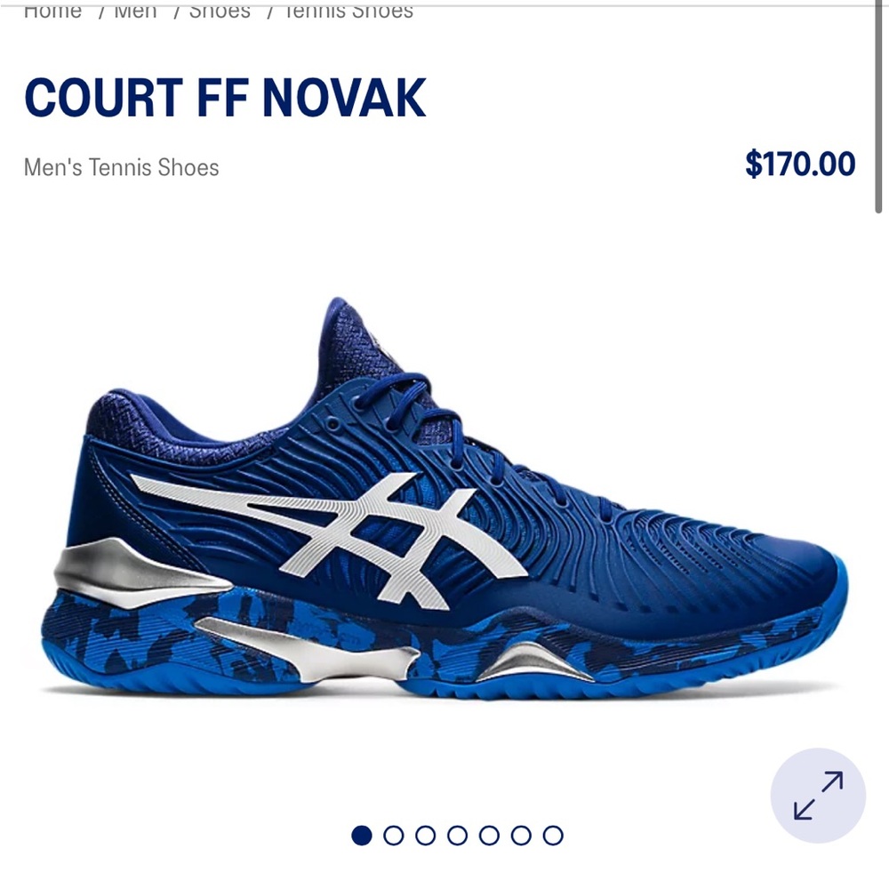 Brand new ASICS court FF 2 Novak tennis shoes